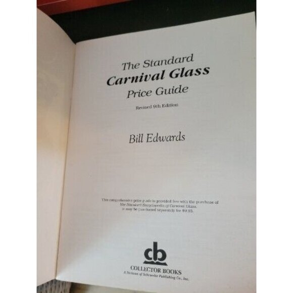Standard Carnival Glass Price Guide 9th Edition By Bill Edwards - Picture 3 of 5